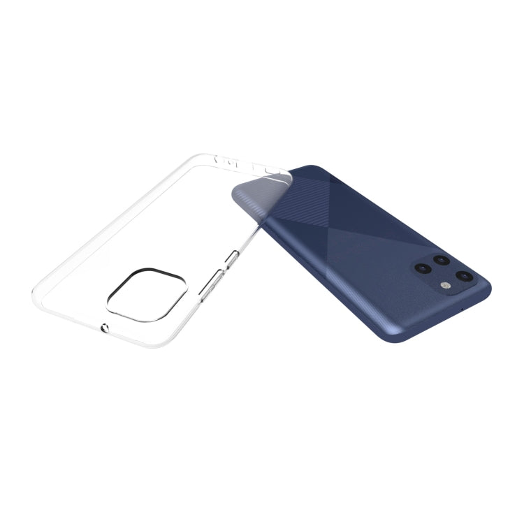 For Samsung Galaxy A03 166mm Waterproof Texture TPU Phone Case(Transparent)