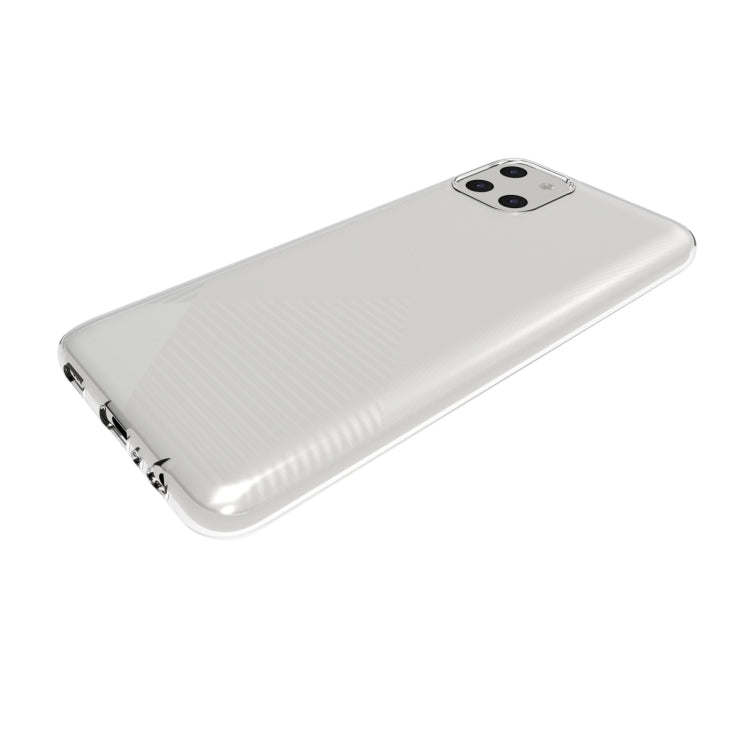 For Samsung Galaxy A03 164mm Waterproof Texture TPU Phone Case(Transparent)