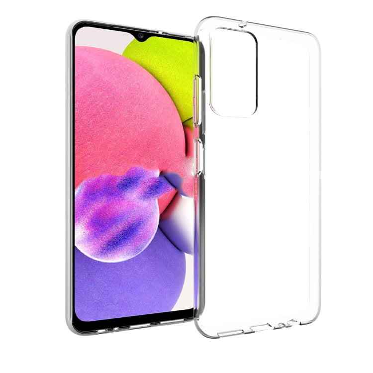 For Samsung Galaxy A03s 165.8mm Waterproof Texture TPU Phone Case(Transparent)