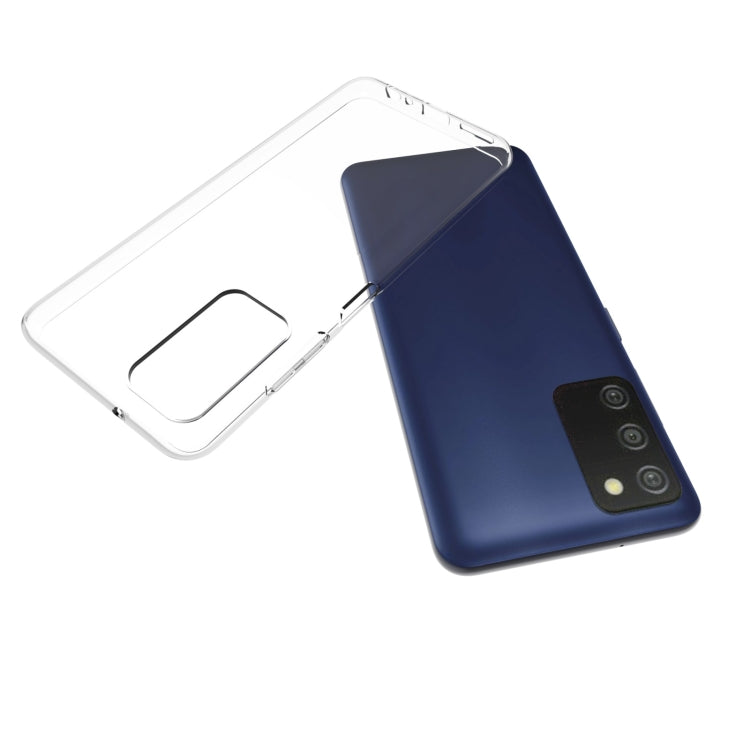 For Samsung Galaxy A03s 165.8mm Waterproof Texture TPU Phone Case(Transparent)