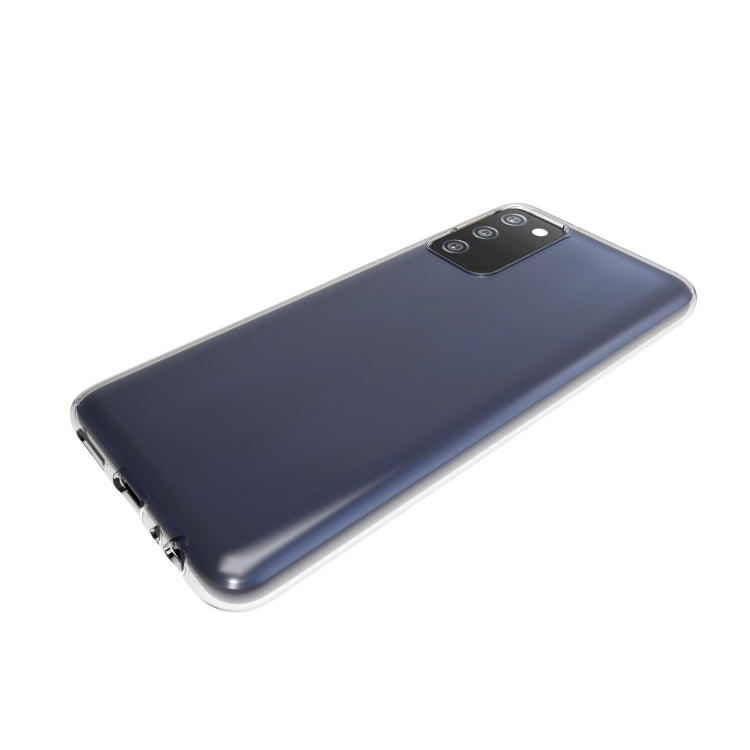 For Samsung Galaxy A03s 165.8mm Waterproof Texture TPU Phone Case(Transparent)