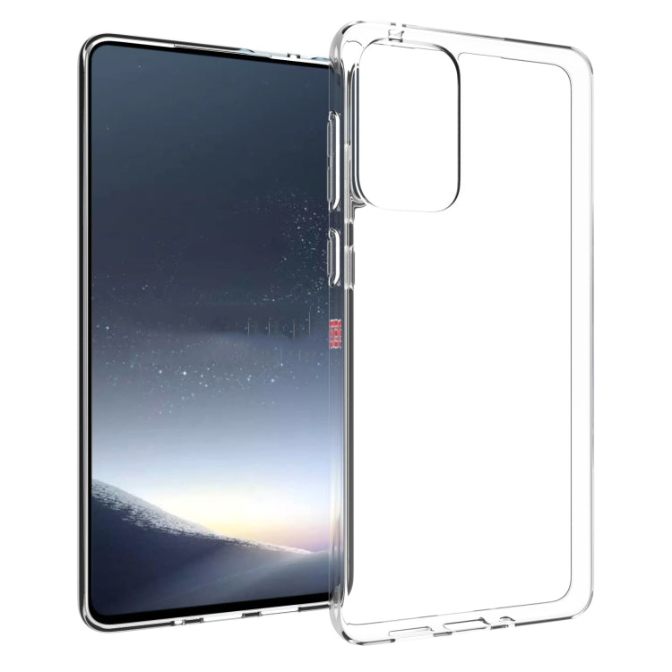 For Samsung Galaxy A73 Waterproof Texture TPU Phone Case(Transparent)