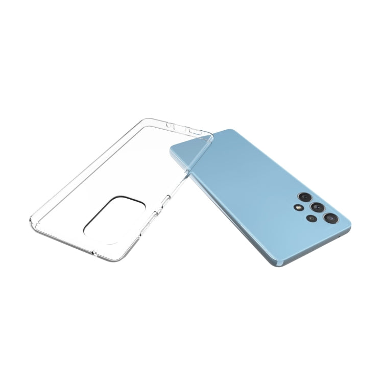 For Samsung Galaxy A73 Waterproof Texture TPU Phone Case(Transparent)
