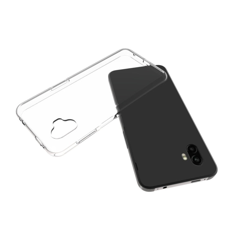 For Samsung Galaxy Xcover6 Pro Waterproof Texture TPU Phone Case(Transparent)