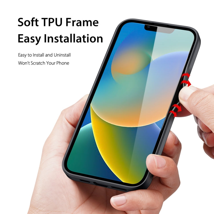 For iPhone 14 Plus DUX DUCIS Fino Series PU + TPU Phone Case