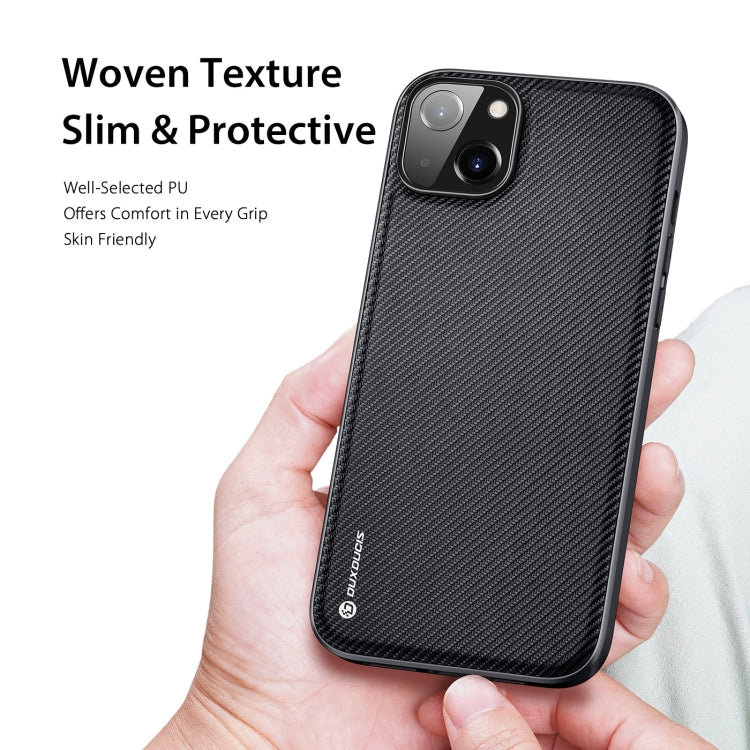 For iPhone 14 Plus DUX DUCIS Fino Series PU + TPU Phone Case