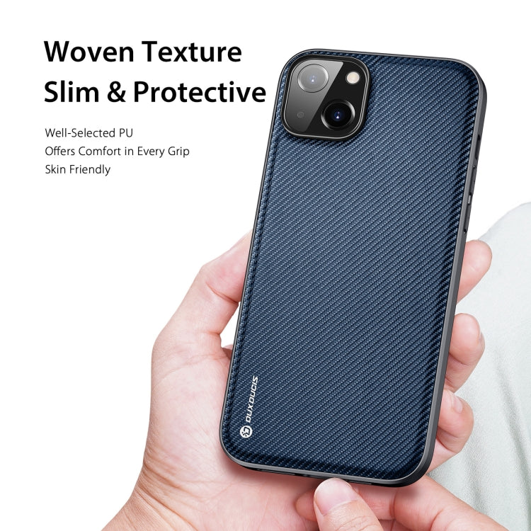 For iPhone 14 Plus DUX DUCIS Fino Series PU + TPU Phone Case