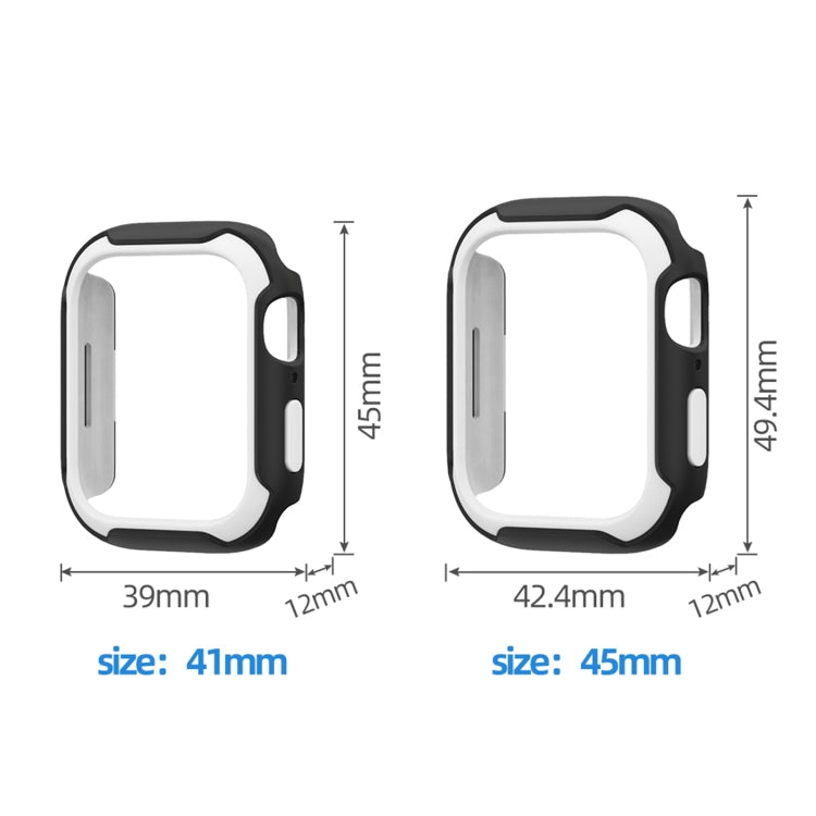 Detachable Two-color Watch Case For Apple Watch Series 8 / 7 45mm / 6&SE&5&4 44mm