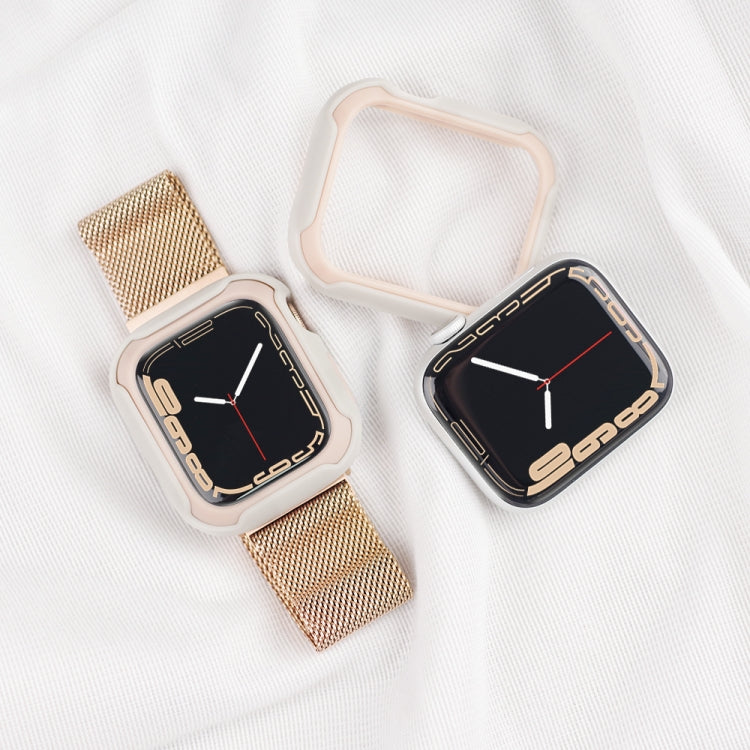 Detachable Two-color Watch Case For Apple Watch Series 8 / 7 45mm / 6&SE&5&4 44mm