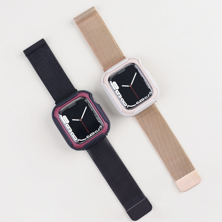 Detachable Two-color Watch Case For Apple Watch Series 8 / 7 45mm / 6&SE&5&4 44mm