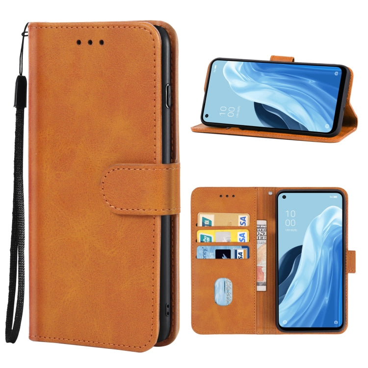 For OPPO Reno7 A Leather Phone Case