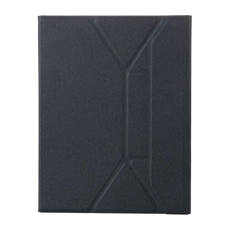 T01 Integrated Bluetooth Keyboard Leather Case with Touchpad & Holder, without Backlight For iPad Air 5 / Air 4 10.9(Black)