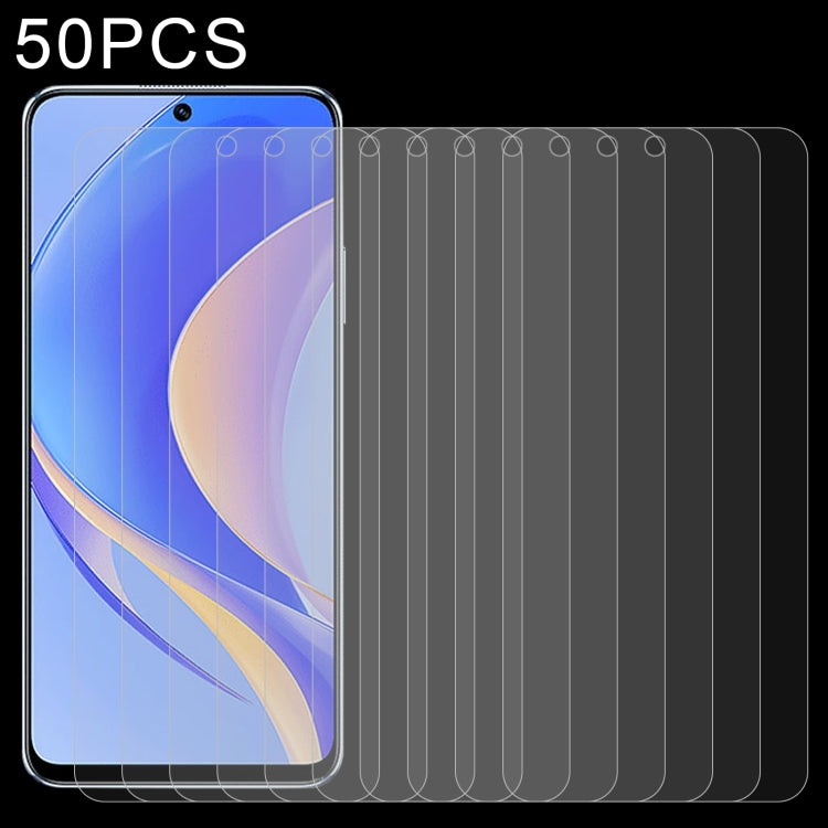 50 PCS 0.26mm 9H 2.5D Tempered Glass Film For Huawei nova Y90