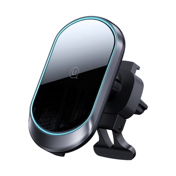 USAMS US-CD182 15W Magnetic Wireless Charging Car Phone Holder(Black)