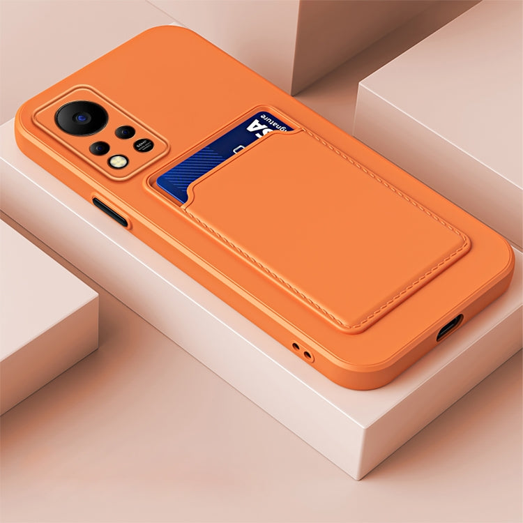 For Infinix Note 11 Pro Skin Feel Card Contrast Color Button TPU Phone Case