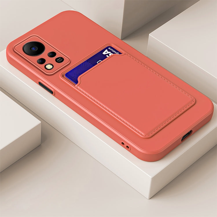 For Infinix Note 11 Pro Skin Feel Card Contrast Color Button TPU Phone Case