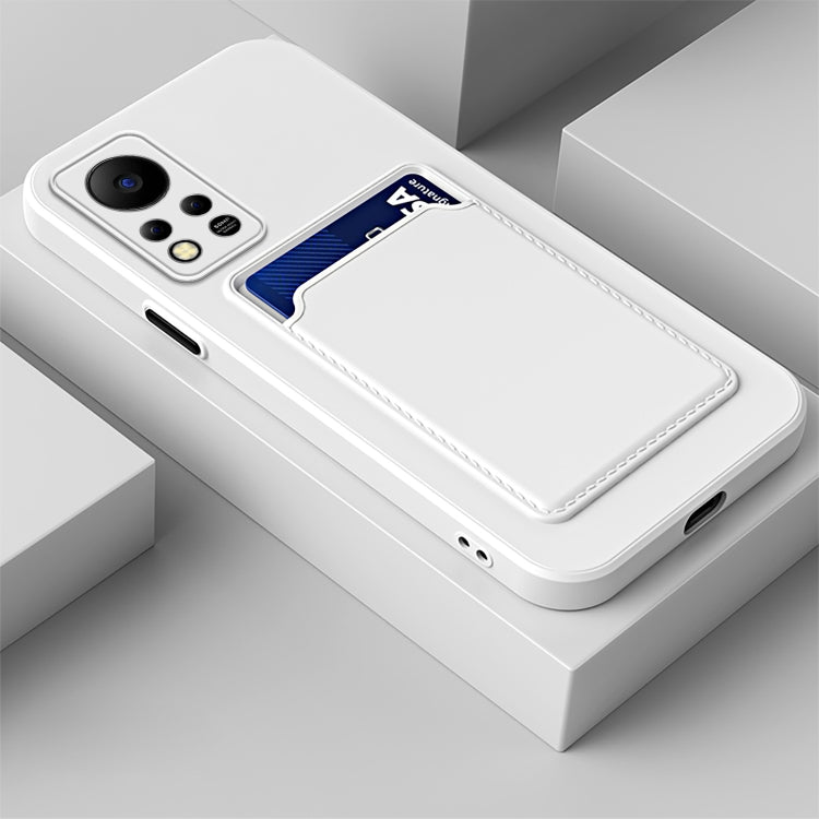 For Infinix Note 11 Pro Skin Feel Card Contrast Color Button TPU Phone Case