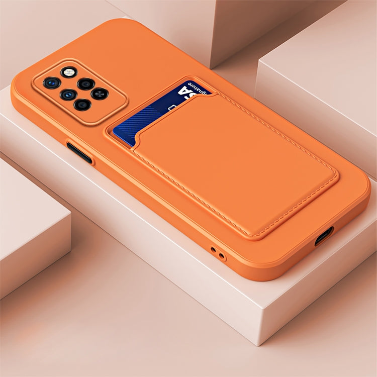 For Infinix Note 10 Pro Skin Feel Card Contrast Color Button TPU Phone Case