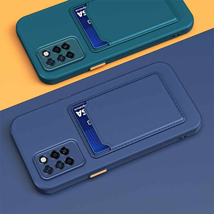 For Infinix Note 10 Pro Skin Feel Card Contrast Color Button TPU Phone Case