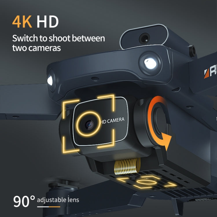 JJR/C H106 WiFi FPV 4K Three-sided Obstacle Avoidance Remote Control Quadcopter, Model:Single Camera