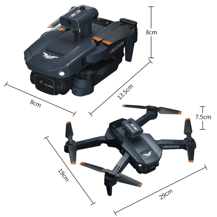 JJR/C H106 WiFi FPV 4K Three-sided Obstacle Avoidance Remote Control Quadcopter, Model:Dual Cameras