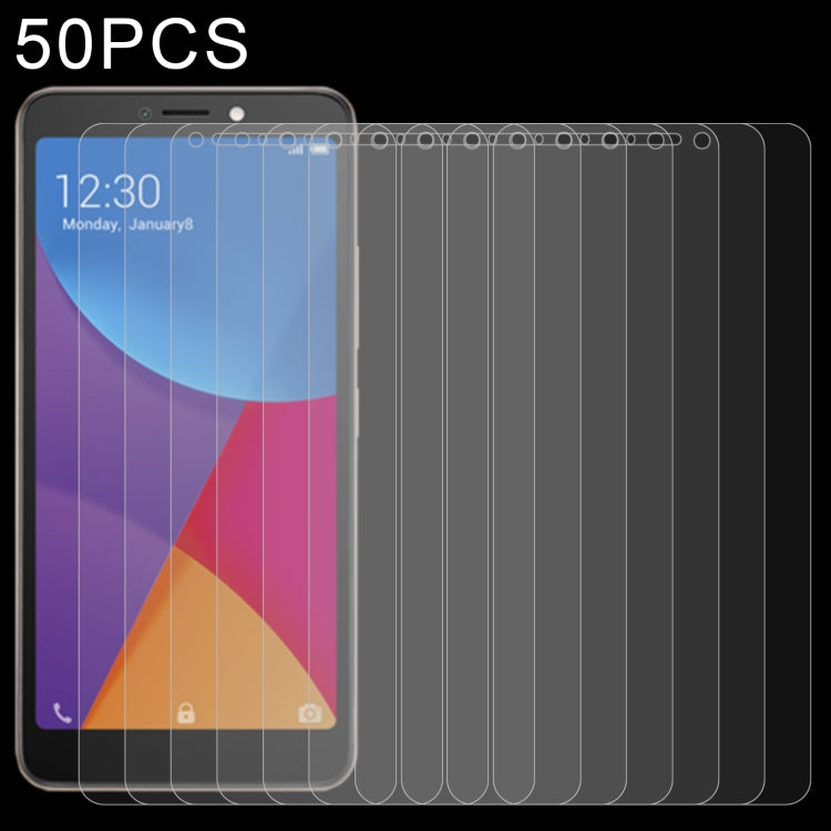 50 PCS 0.26mm 9H 2.5D Tempered Glass Film For Itel P13