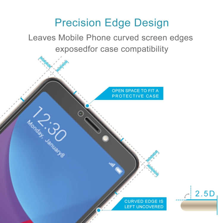 50 PCS 0.26mm 9H 2.5D Tempered Glass Film For Itel P13
