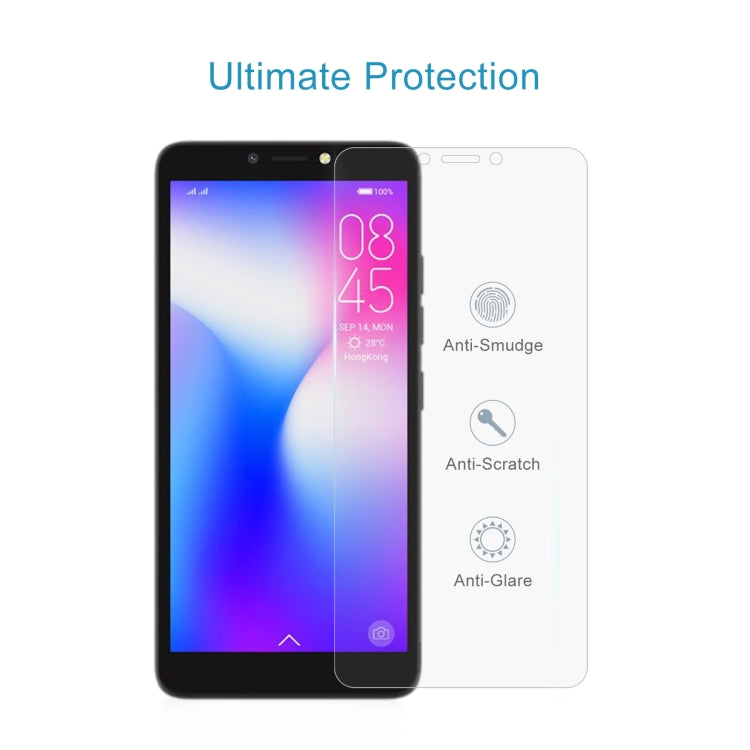 50 PCS 0.26mm 9H 2.5D Tempered Glass Film For Tecno Pop 2 Power