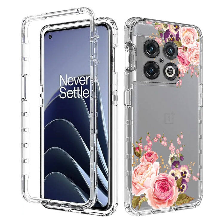 For OnePlus 10 Pro PC+TPU Transparent Painted Phone Case