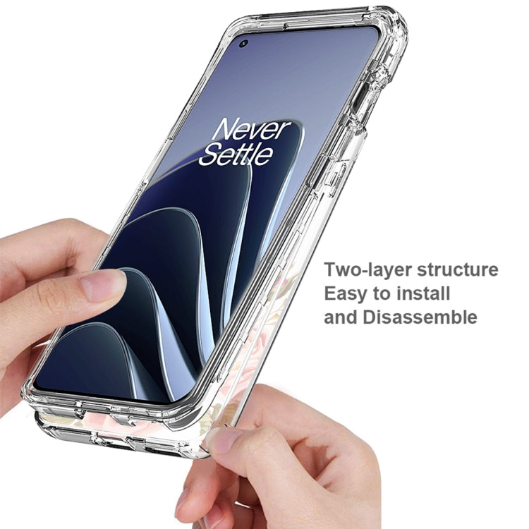 For OnePlus 10 Pro PC+TPU Transparent Painted Phone Case