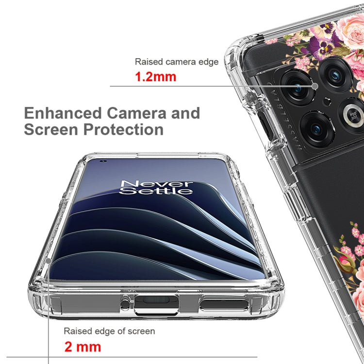 For OnePlus 10 Pro PC+TPU Transparent Painted Phone Case