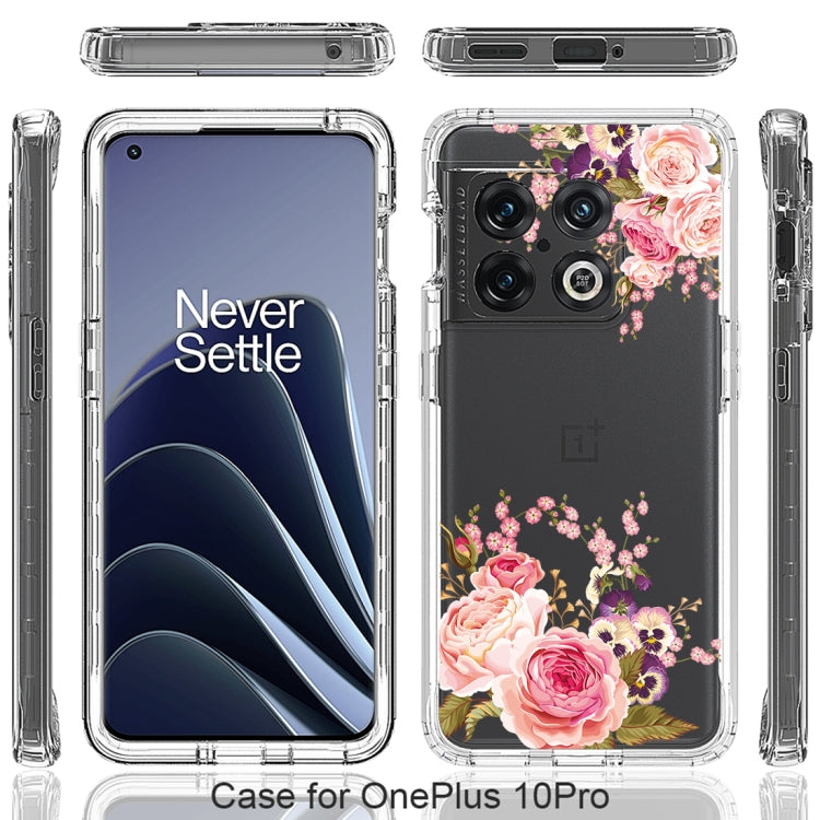 For OnePlus 10 Pro PC+TPU Transparent Painted Phone Case