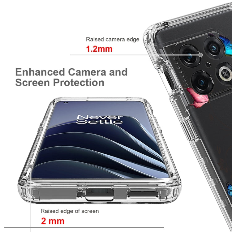 For OnePlus 10 Pro PC+TPU Transparent Painted Phone Case