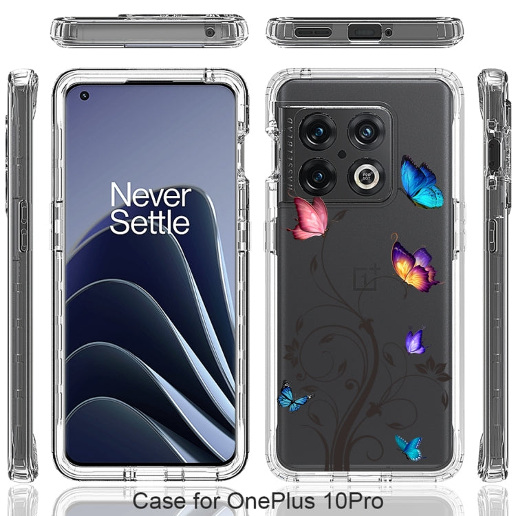For OnePlus 10 Pro PC+TPU Transparent Painted Phone Case