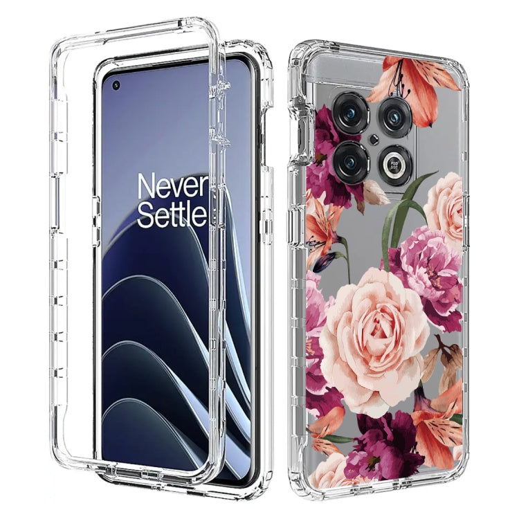 For OnePlus 10 Pro PC+TPU Transparent Painted Phone Case