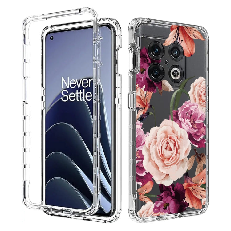 For OnePlus 10 Pro PC+TPU Transparent Painted Phone Case