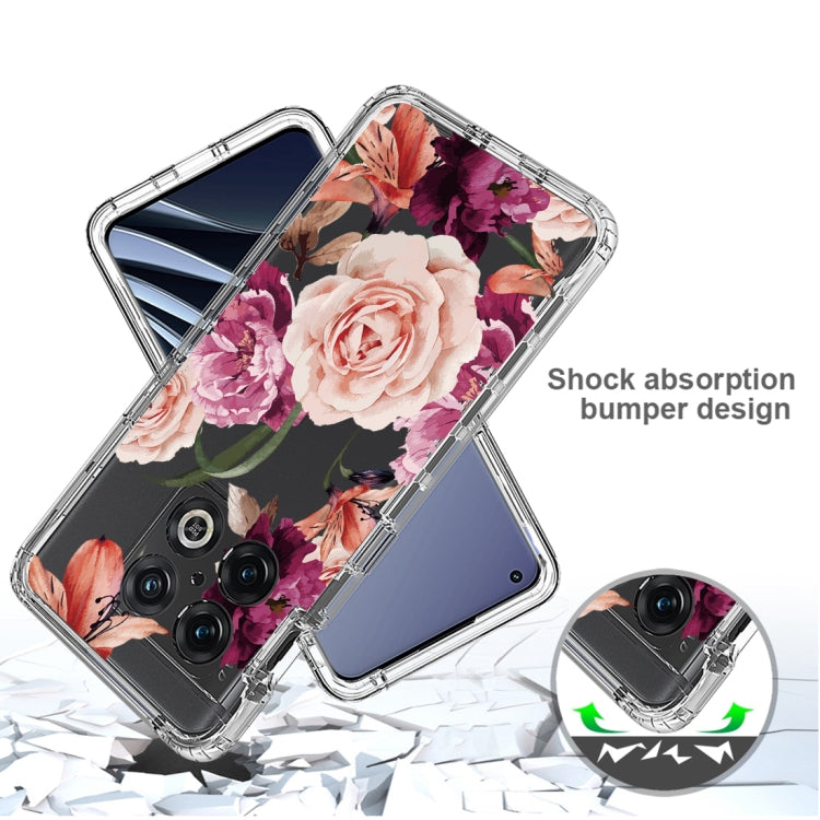 For OnePlus 10 Pro PC+TPU Transparent Painted Phone Case