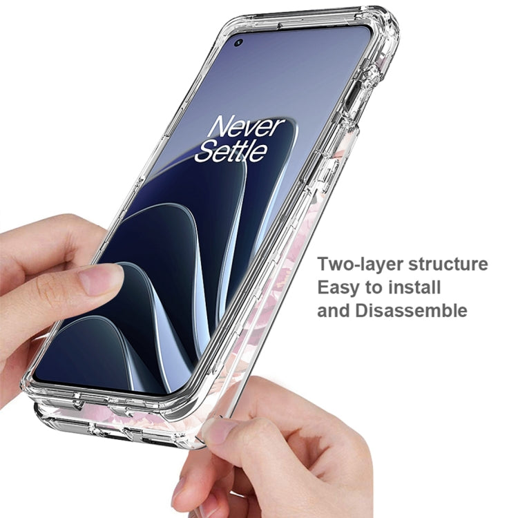 For OnePlus 10 Pro PC+TPU Transparent Painted Phone Case