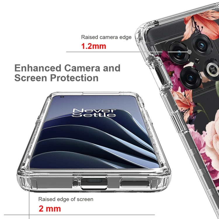 For OnePlus 10 Pro PC+TPU Transparent Painted Phone Case