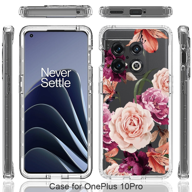 For OnePlus 10 Pro PC+TPU Transparent Painted Phone Case