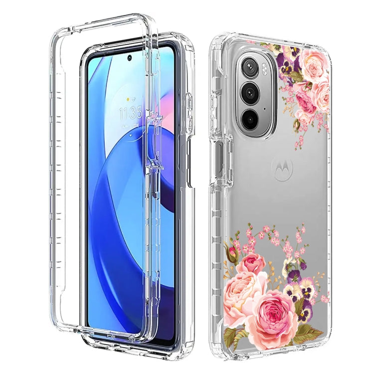 For Motorola Moto G Stylus 5G 2022 PC+TPU Transparent Painted Phone Case