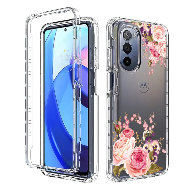 For Motorola Moto G Stylus 5G 2022 PC+TPU Transparent Painted Phone Case