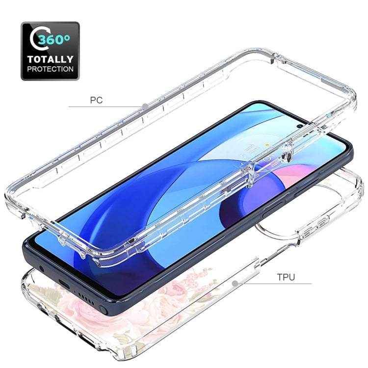 For Motorola Moto G Stylus 5G 2022 PC+TPU Transparent Painted Phone Case