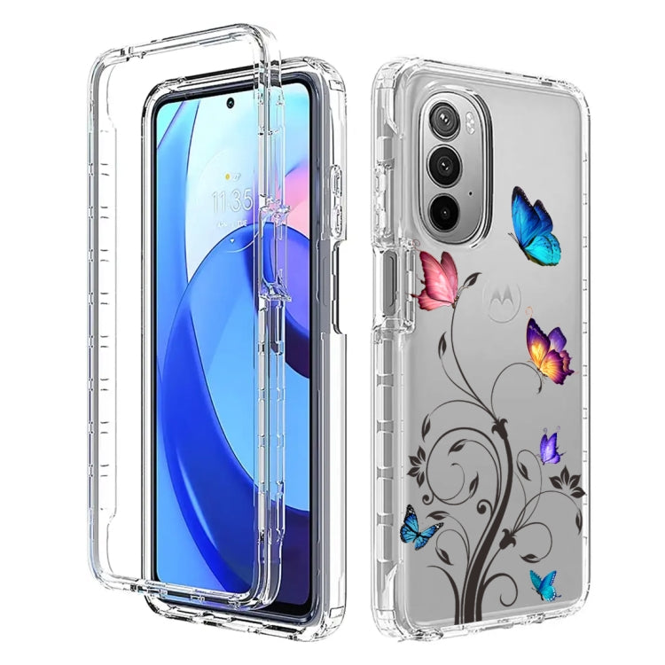 For Motorola Moto G Stylus 5G 2022 PC+TPU Transparent Painted Phone Case