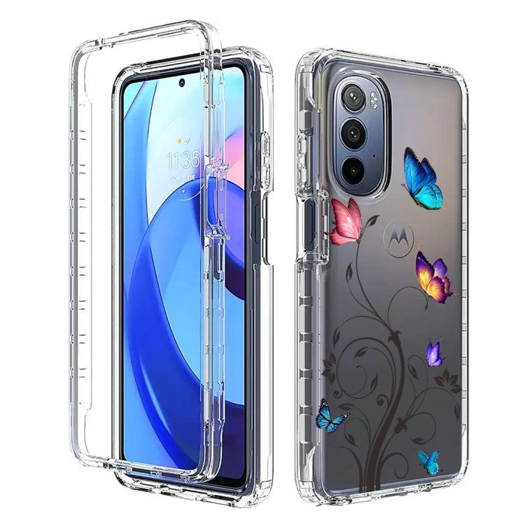 For Motorola Moto G Stylus 5G 2022 PC+TPU Transparent Painted Phone Case