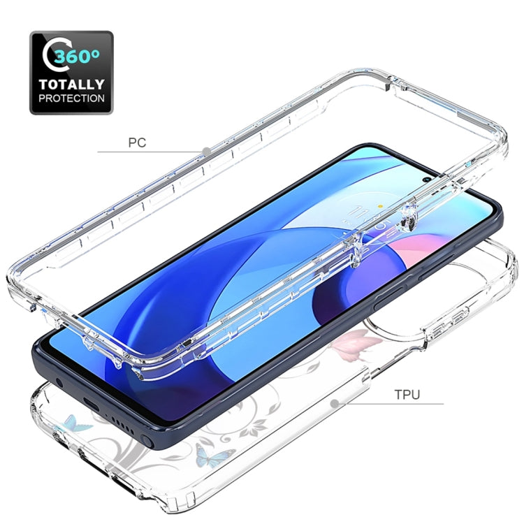 For Motorola Moto G Stylus 5G 2022 PC+TPU Transparent Painted Phone Case