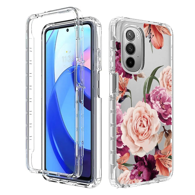 For Motorola Moto G Stylus 5G 2022 PC+TPU Transparent Painted Phone Case