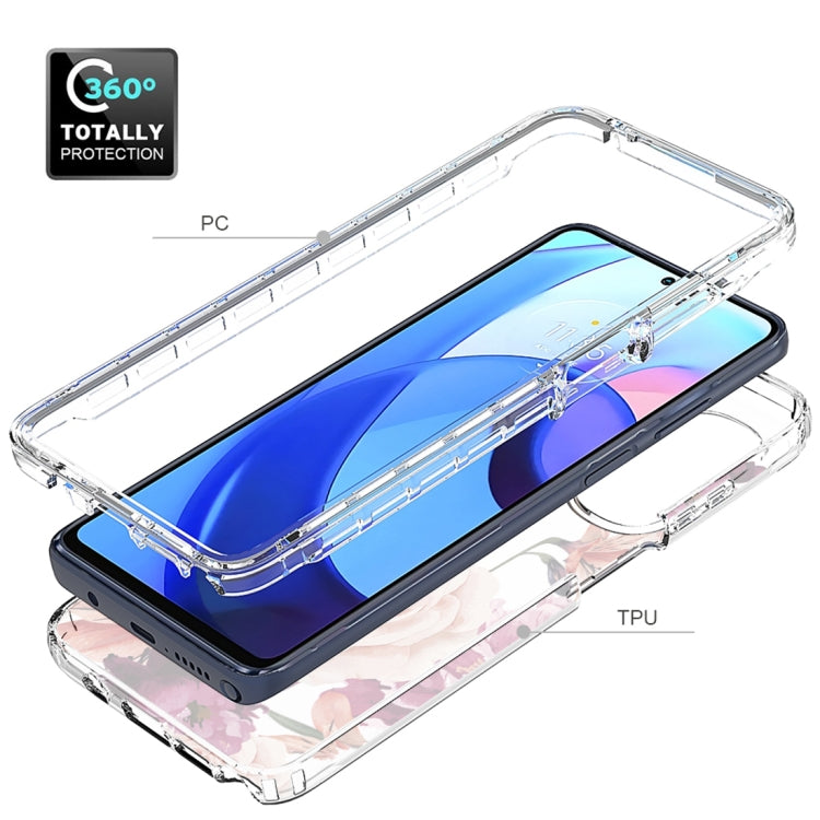 For Motorola Moto G Stylus 5G 2022 PC+TPU Transparent Painted Phone Case