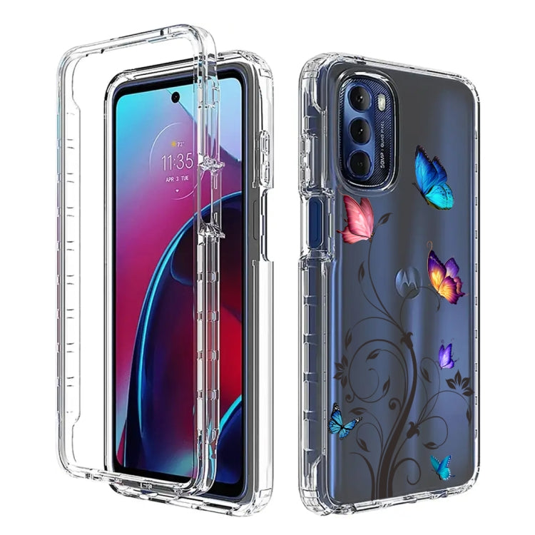 For Motorola Moto G Stylus 2022 PC+TPU Transparent Painted Phone Case
