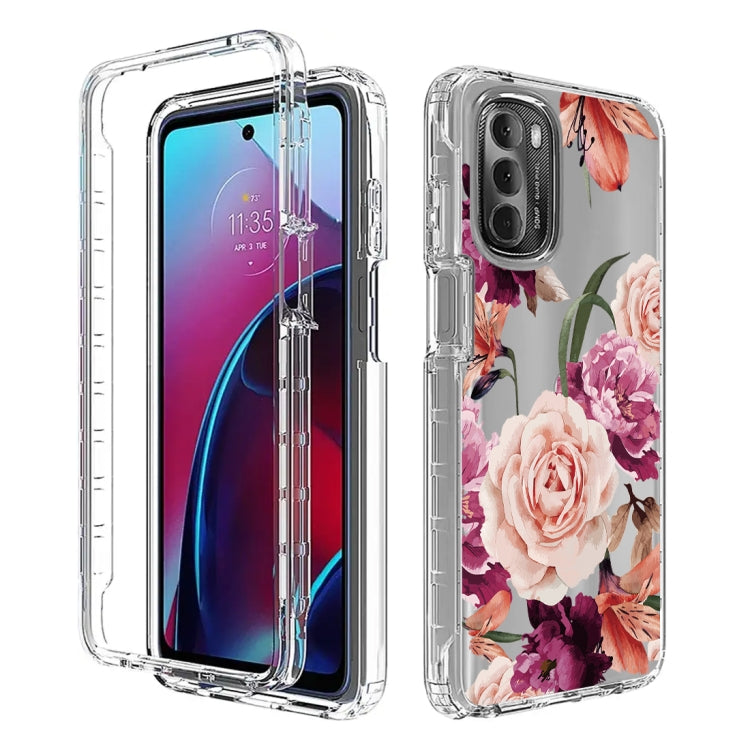For Motorola Moto G Stylus 2022 PC+TPU Transparent Painted Phone Case